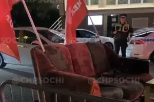  &copy;&nbsp;Скриншот видео из телеграм-канала &laquo;ЧП Сочи&raquo;, t.me/chp_sochi