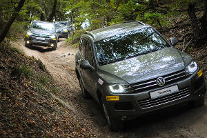 Внедорожный тест-драйв Volkswagen Touareg и Tiguan от "Юг-Авто" © Елена Синеок, ЮГА.ру