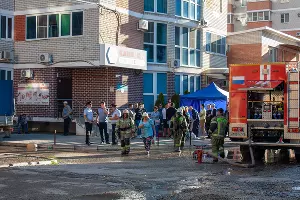 В Краснодаре в ночном пожаре в многоэтажке сгорело 64 квартиры &copy;&nbsp;Фото Дмитрия Пославского, Юга.ру