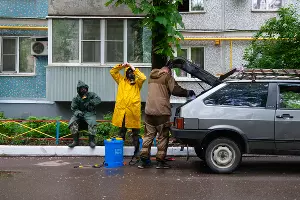 Дезинфекция жилых домов в Краснодаре &copy;&nbsp;Фото Дмитрия Леснова, Юга.ру