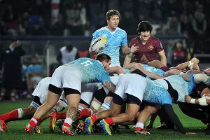 Матч чемпионата Европы Россия — Грузия &copy;&nbsp;Фото из аккаунта в Twitter, twitter.com/GEORGIARUGBY