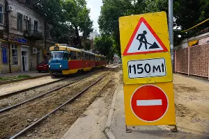 Ремонт дороги &copy;&nbsp;Фото Елены Синеок, Юга.ру