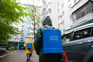 Дезинфекция жилых домов в Краснодаре &copy;&nbsp;Фото Дмитрия Леснова, Юга.ру