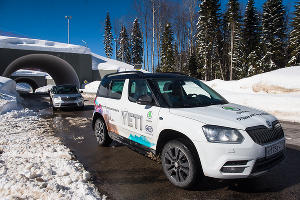 Тест-драйв SKODA Yeti в Красной Поляне &copy;&nbsp;Фото Елены Синеок, Юга.ру