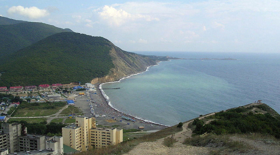 Вид на побережье Чёрного моря у долины Сукко © Фото Сергея Дукачева, wikimedia.org