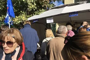 Мигранты из Херсонской области в Анапе &copy;&nbsp;Фото Александра Гончаренко, Юга.ру