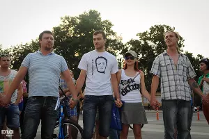 Акция в поддержку Навального в Краснодаре &copy;&nbsp;Елена Синеок, ЮГА.ру