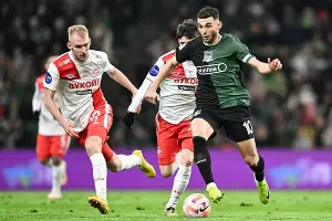 Эпизод матча «Краснодар» – «Спартак» 1 декабря 2024 г. &copy;&nbsp;Скриншот публикации в телеграм-канале ФК &laquo;Краснодар&raquo;, T.me/fckrasnodar