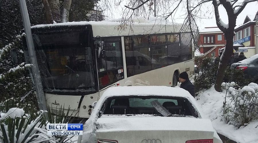 ДТП в Сочи &copy;&nbsp;Фото с сайта vesti-sochi.tv