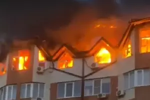  &copy;&nbsp;Скриншот из видео, предоставленного Юга.ру очевидцами