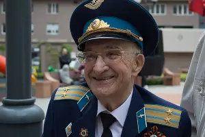 Ветеран, участник Великой Отечественной войны, подполковник авиации Валентин Павлович Карталов &copy;&nbsp;Фото Дмитрия Леснова, Юга.ру