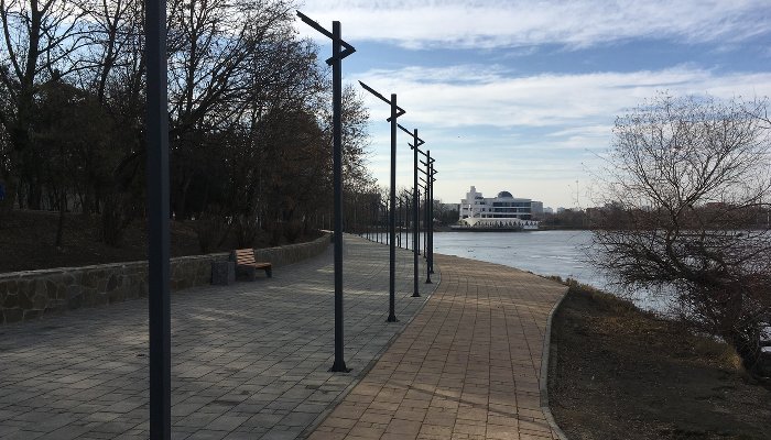 В Краснодаре благоустроили парк у стадиона «Кубань»