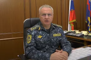 Глава ГУ МВД России по СКФО Сергей Бачурин &copy;&nbsp;Скриншот ютуб-канала МВД МЕДИА