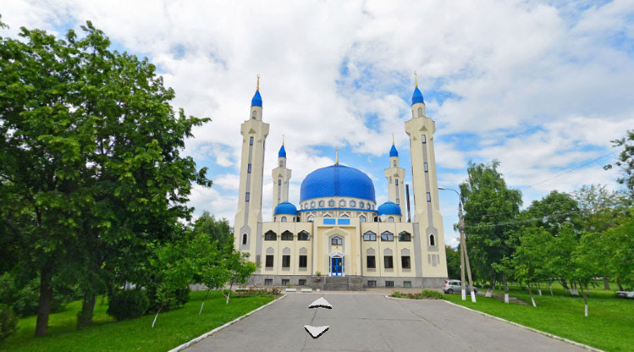 Соборная мечеть в Майкопе © Скриншот с сайта yandex.ru/maps