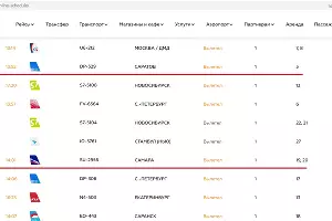  &copy;&nbsp;скриншот страницы сайта https://aer.aero/flights/online-schedule/