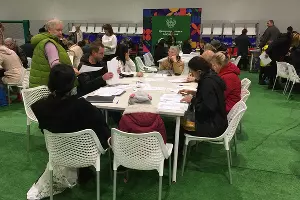 Мигранты из Херсонской области в Анапе &copy;&nbsp;Фото Александра Гончаренко, Юга.ру