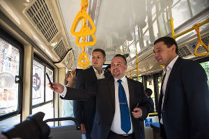 Презентация нового трамвая в Краснодаре © Фото Елены Синеок, Юга.ру