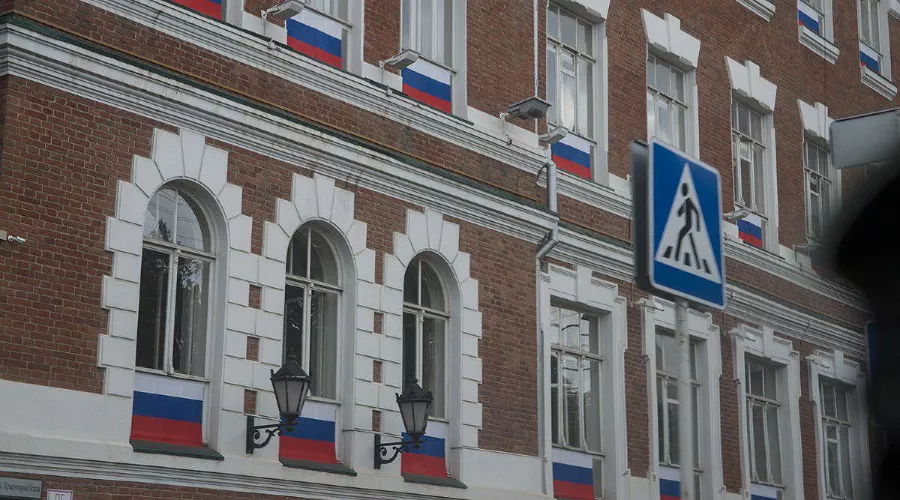 Акция «Флаги России. 9 мая» в Краснодаре &copy;&nbsp;Фото Евгения Мельченко, Юга.ру