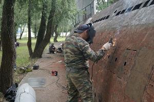 Краснодарские моряки приводят в порядок ПЛ М-261 © Фото предоставлено Александром Кавуном