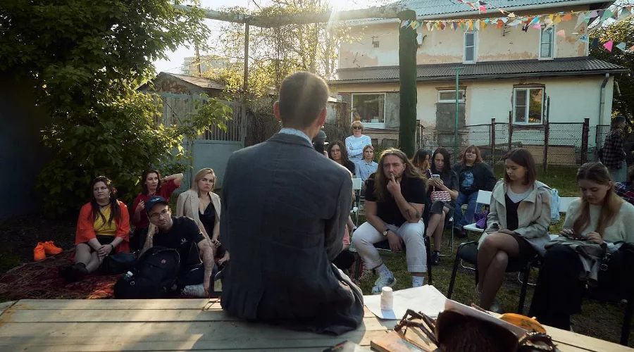 Лекция в «Logovo феникса» &copy;&nbsp;Фото Макара Волкова