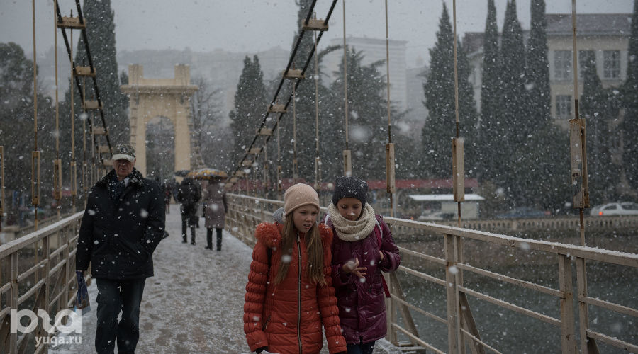 Снег в Сочи &copy;&nbsp;Нина Зотина, ЮГА.ру