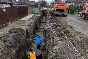 Строительство канализации в Пашковском районе Краснодара © Фото пресс-службы администрации Краснодара