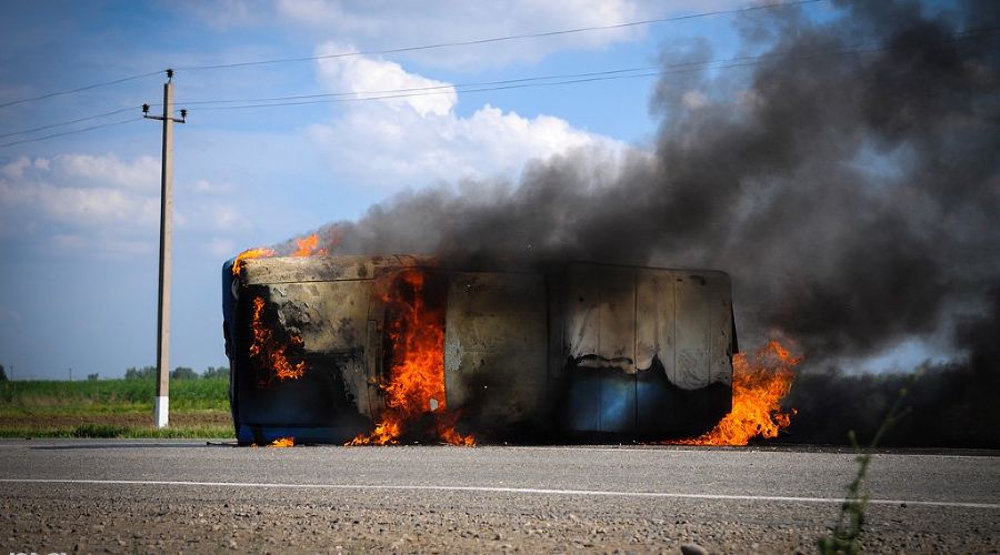 Авария в Славянском районе &copy;&nbsp;Елена Синеок. ЮГА.ру