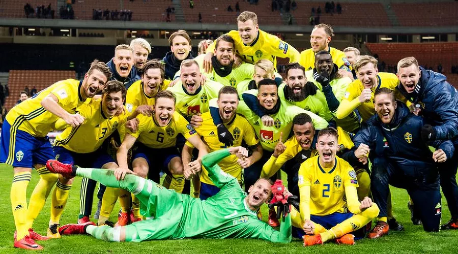 Сборная Швеции по футболу &copy;&nbsp;Фото с сайта svenskfotboll.se