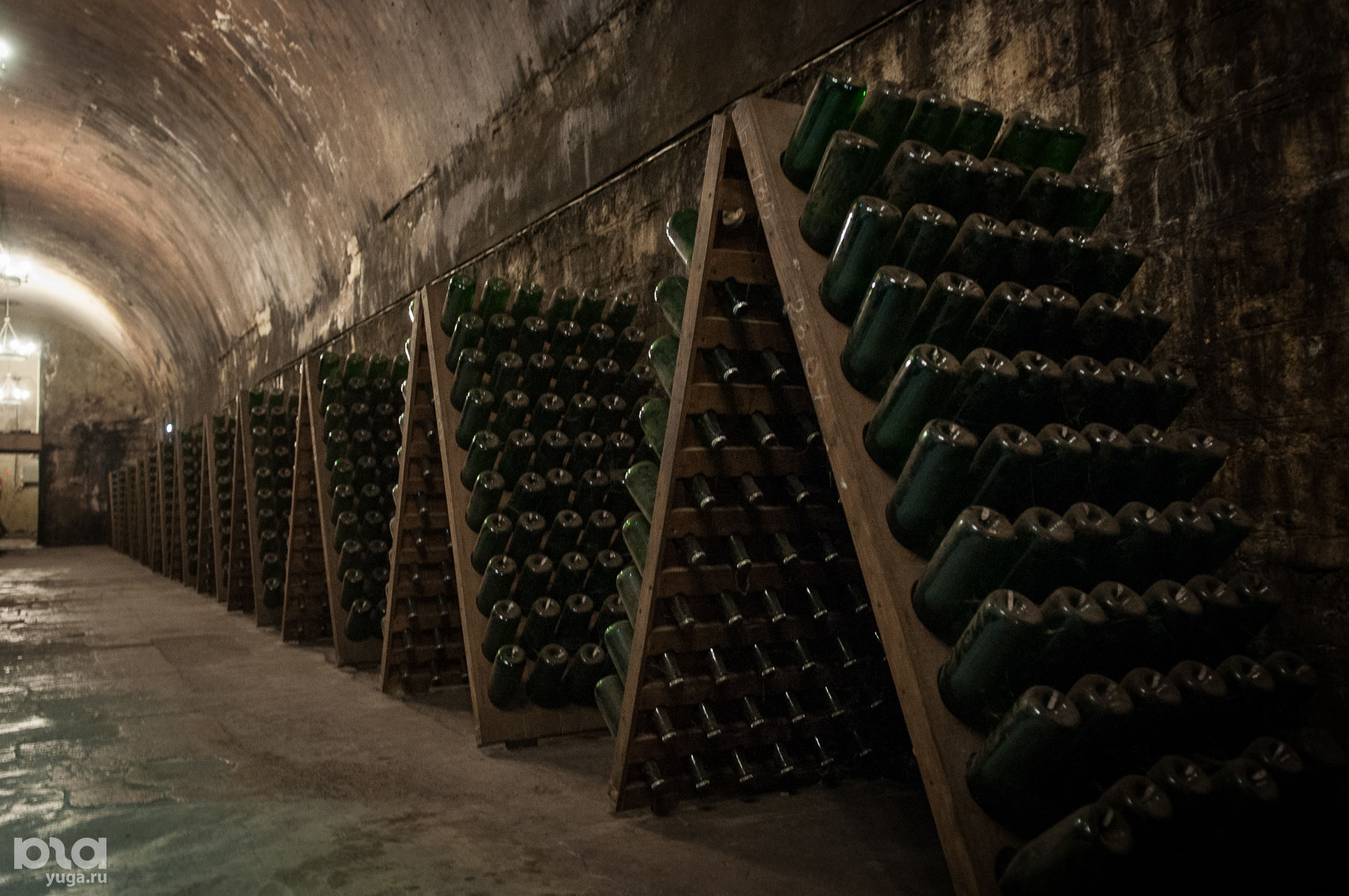 Подвалы завода шампанских вин «Абрау-Дюрсо» © Фото Елены Синеок, Юга.ру