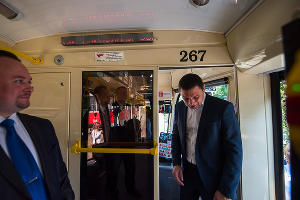 Презентация нового трамвая в Краснодаре © Фото Елены Синеок, Юга.ру