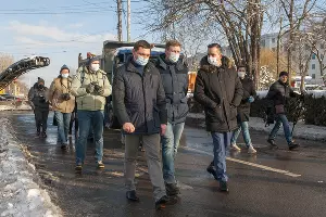 В Краснодаре начали строить трамвайную линию на улице Московской &copy;&nbsp;Фото Дмитрия Пославского, Юга.ру