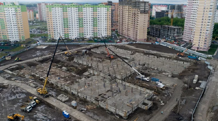 Новая школа на улице Автолюбителей &copy;&nbsp;Фото телеканала &laquo;Краснодар&raquo;