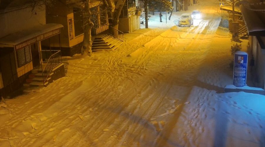 Снегопад в Сочи © Снимки с веб-камер