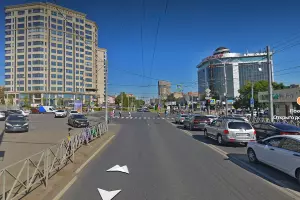 улица 40-летия Победы, Краснодар  &copy;&nbsp;Скриншот страницы сервиса &laquo;Яндекс Карты&raquo;, 2025 год