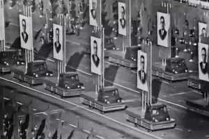 Празднование годовщины Октябрьской революции, Москва, 7 ноября 1967 года &copy;&nbsp;Кадр из видео канала History VA на youtube.com