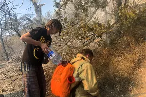 Пожар в заповеднике «Утриш» &copy;&nbsp;Фото Марии Сотсковой