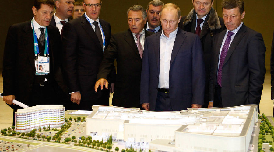 Путин посетил Олимпийский парк в Сочи &copy;&nbsp;Влад Александров, ЮГА.ру