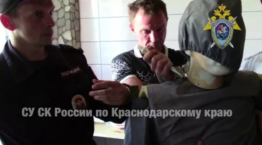 Следственный эксперимент  &copy;&nbsp;Скриншот видео пресс-службы СУ СК РФ по Краснодарскому краю