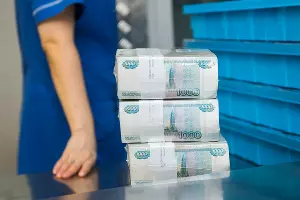 Работники кассового подразделения проверяют целостность упаковки и укладывают банкноты в кассеты &copy;&nbsp;Фото Елены Синеок, Юга.ру