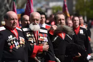 Парад казаков в Краснодаре &copy;&nbsp;Елена Синеок, ЮГА.ру