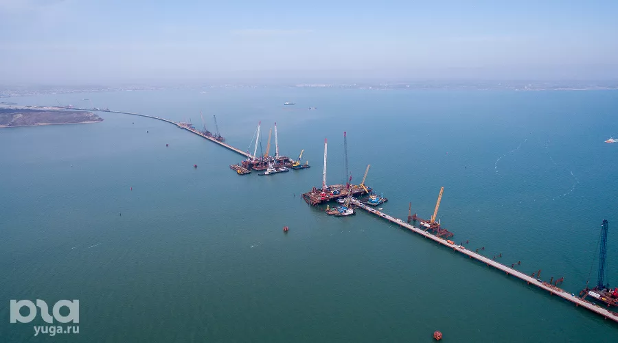 Строительство Крымского моста &copy;&nbsp;Фото Виталия Тимкива, Юга.ру
