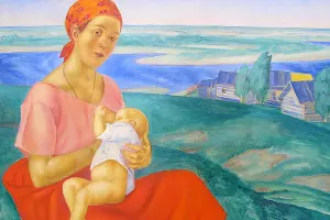 Картина Кузьмы Петрова-Водкина «Мать» &copy;&nbsp;Фото Франческо Бини с сайта wikimedia.org