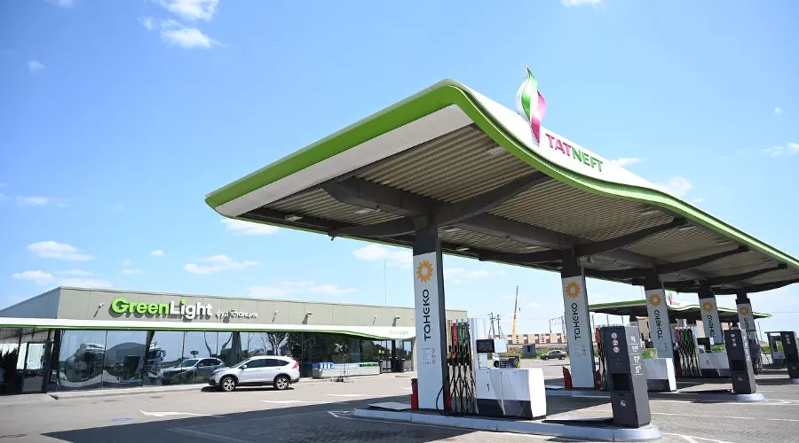 Заправка «Татнефть» &copy;&nbsp;Скриншот фото из телеграм-канала сети АЗС &laquo;Татнефть&raquo;