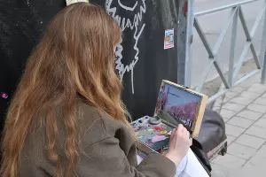 Цветение сливы &laquo;писсарди&raquo; на улице Ставропольской в Краснодаре &copy;&nbsp;Фото Марины Солошко, Юга.ру