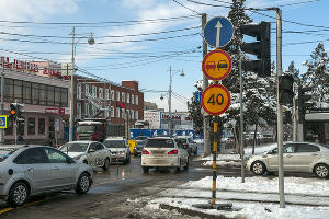 В Краснодаре начали строить трамвайную линию на улице Московской &copy;&nbsp;Фото Дмитрия Пославского, Юга.ру