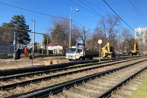 Провал грунта на Московской &copy;&nbsp;Фото Дмитрия Пославского, Юга.ру