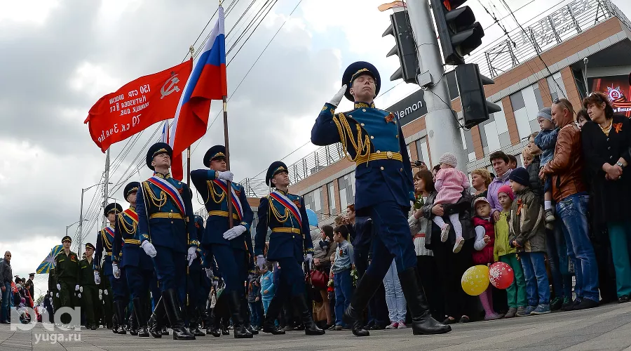 Празднование 9 мая в Краснодаре &copy;&nbsp;Елена Синеок, ЮГА.ру