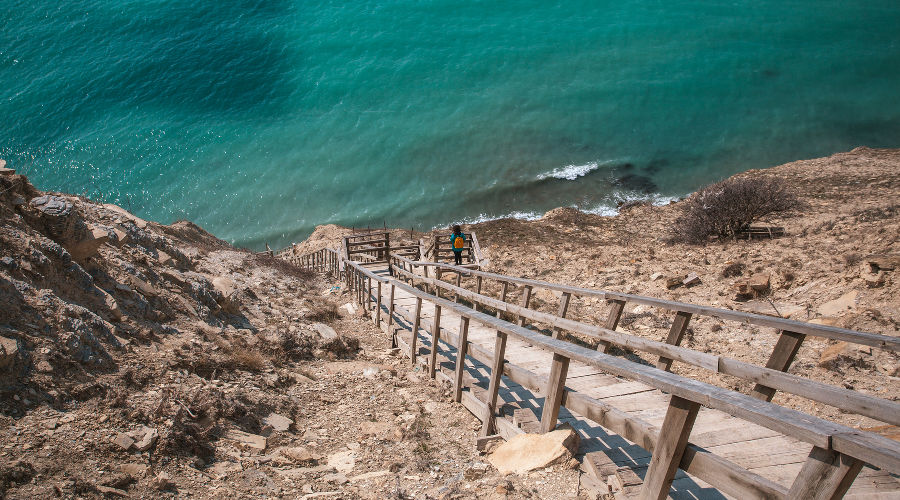 Лестница «800 ступеней к морю» в Анапе &copy;&nbsp;Фото Евгения Маханько