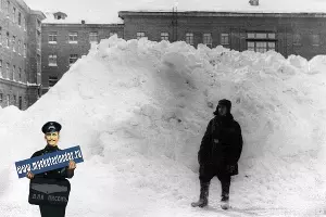 Улица Гастелло. Зима 1954 года &copy;&nbsp;Фото с сайта myekaterinodar.ru