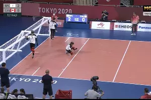  &copy;&nbsp;Скриншот трансляции матча по голболу телеканала &laquo;Матч ТВ&raquo;